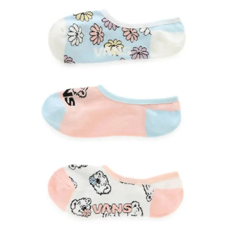 Women's Bear Friends Canoodle No-Show Socks (3 Pack)