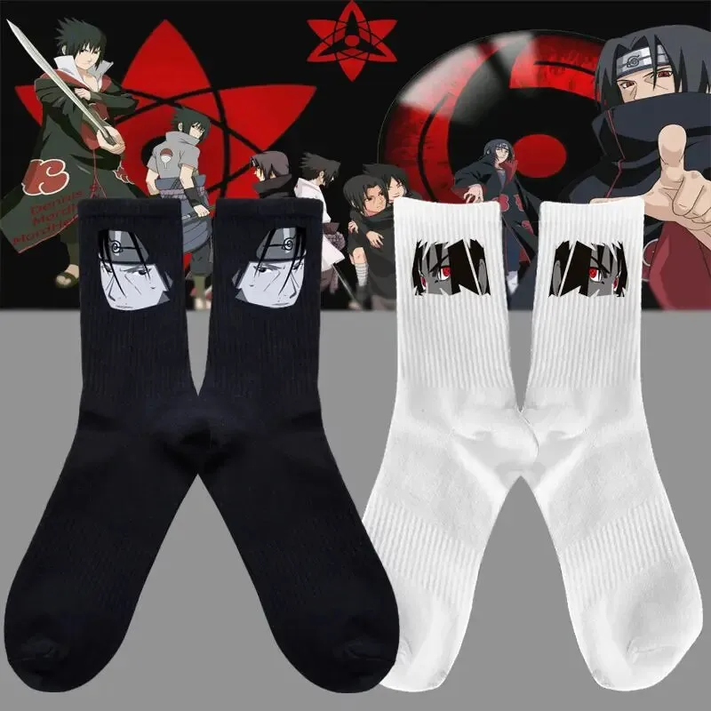 New Naruto Autumn Winter Warm Stockings Kawaii Boys and Girls Socks Anime Harajuku Gothic Fashion Stockings Cartoon Socks Gift