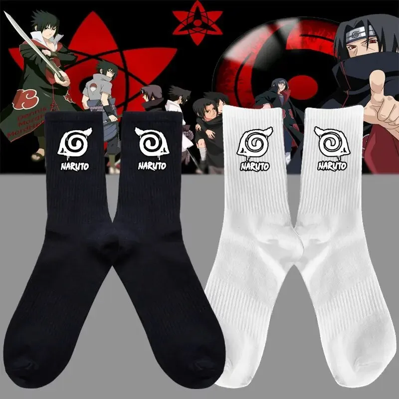 New Naruto Autumn Winter Warm Stockings Kawaii Boys and Girls Socks Anime Harajuku Gothic Fashion Stockings Cartoon Socks Gift