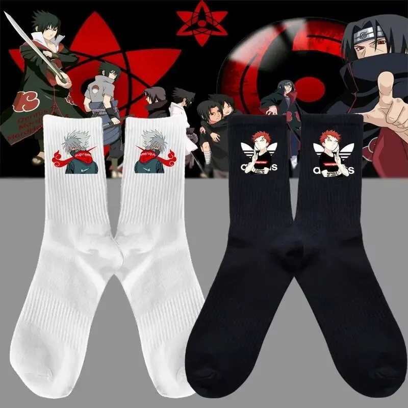 New Naruto Autumn Winter Warm Stockings Kawaii Boys and Girls Socks Anime Harajuku Gothic Fashion Stockings Cartoon Socks Gift