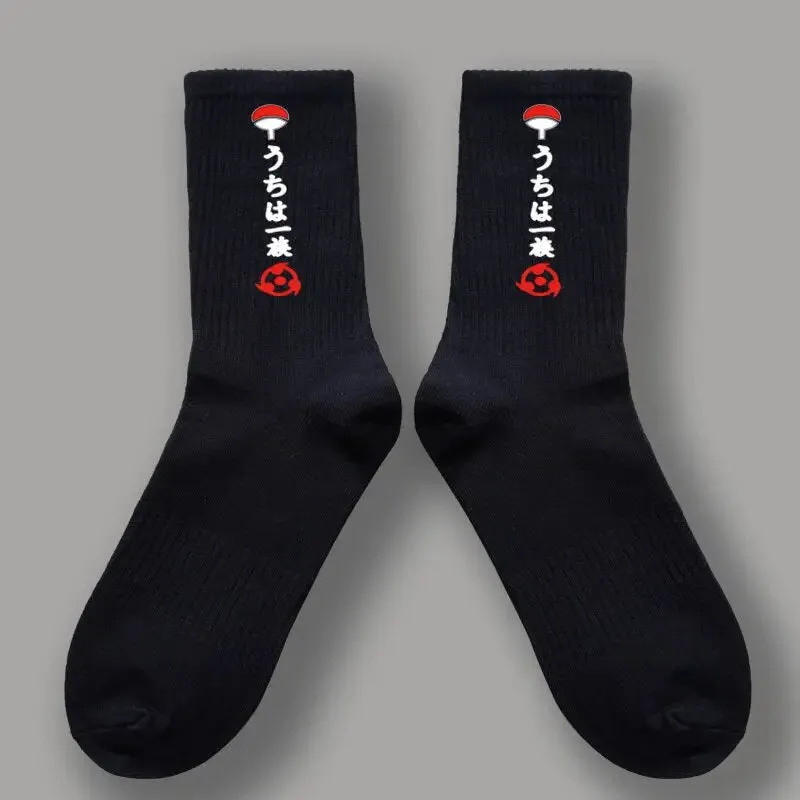 New Naruto Autumn Winter Warm Stockings Kawaii Boys and Girls Socks Anime Harajuku Gothic Fashion Stockings Cartoon Socks Gift