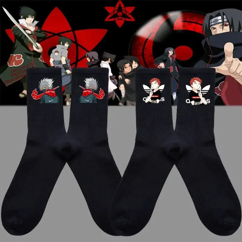 New Naruto Autumn Winter Warm Stockings Kawaii Boys and Girls Socks Anime Harajuku Gothic Fashion Stockings Cartoon Socks Gift