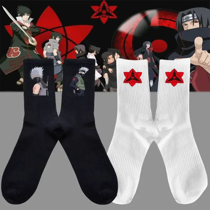 New Naruto Autumn Winter Warm Stockings Kawaii Boys and Girls Socks Anime Harajuku Gothic Fashion Stockings Cartoon Socks Gift