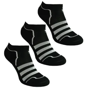 Adidas 3-Pack Ener Liner Unisex Black Socks