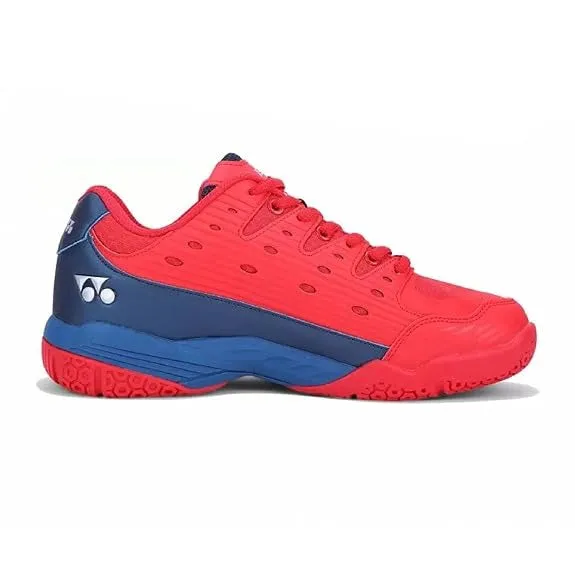 Yonex Tour Skill 2 Premium Badminton Shoes - Vibrant Poppy Red & Cobalt Blue