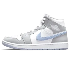 Air Jordan 1 Mid Wmns 'White Wolf Grey'