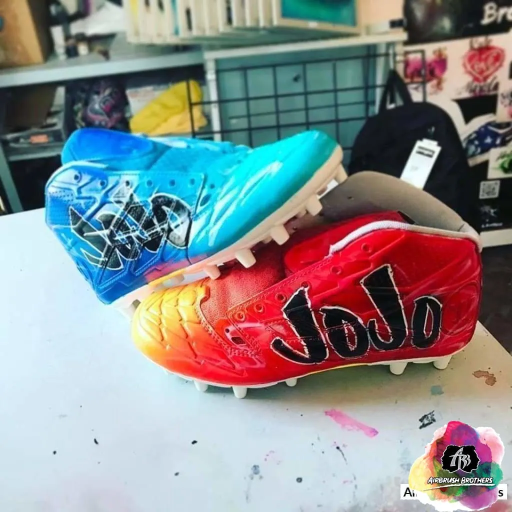 Airbrush Fire and Ice Shoe Design