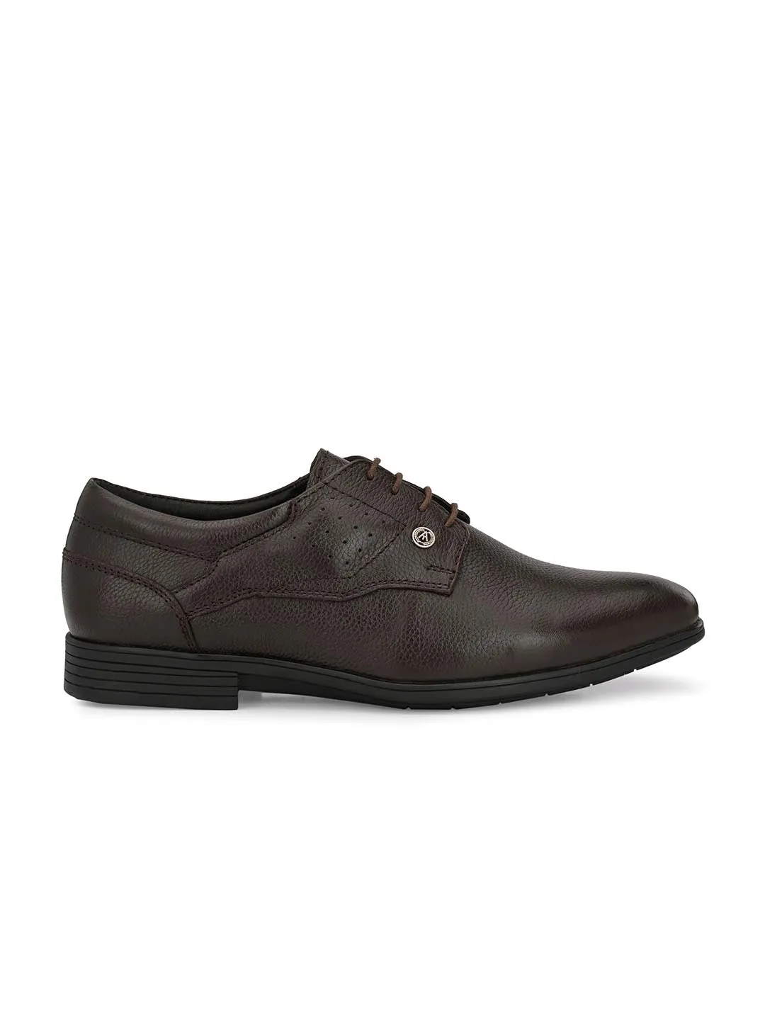 Alberto Torresi Genuine Leather Brown Laceup Formal Shoes for Men