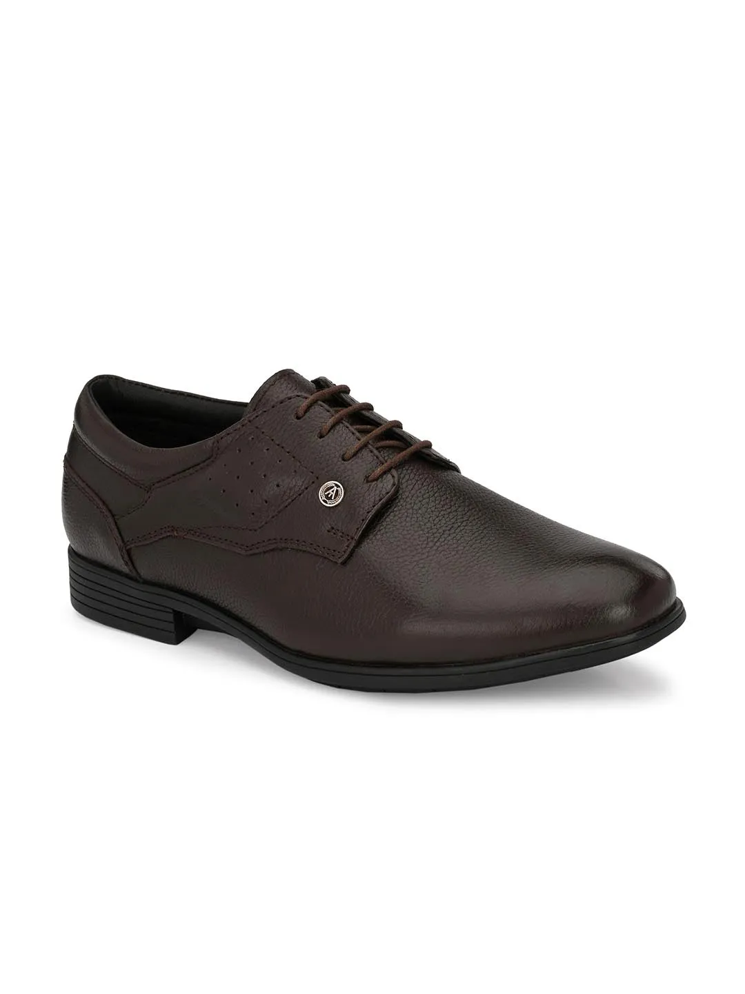 Alberto Torresi Genuine Leather Brown Laceup Formal Shoes for Men