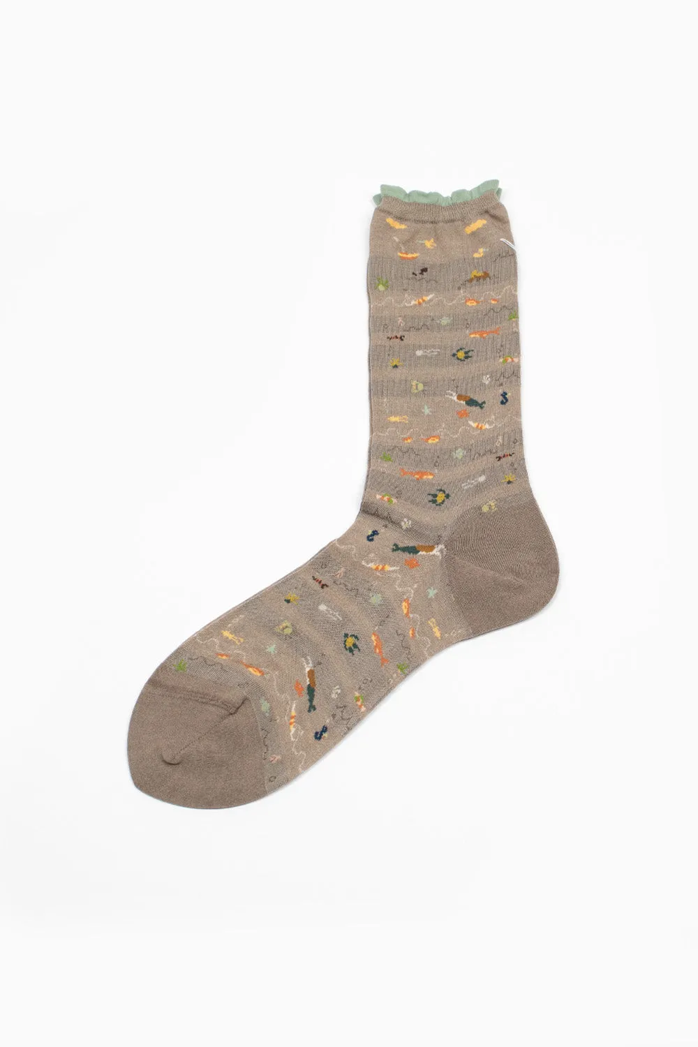 AM-784 Sea Paradise Socks Beige