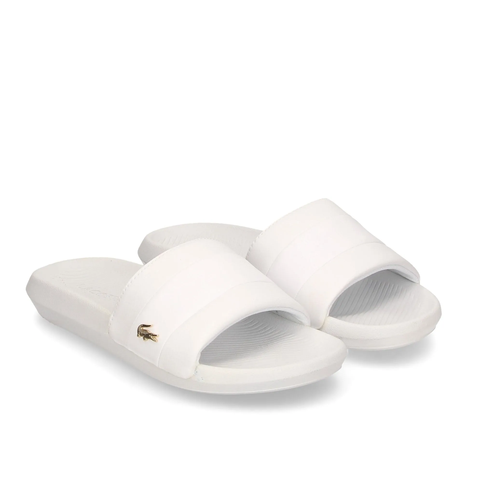 Lacoste Croco Slide 120 3 Womens White Sliders