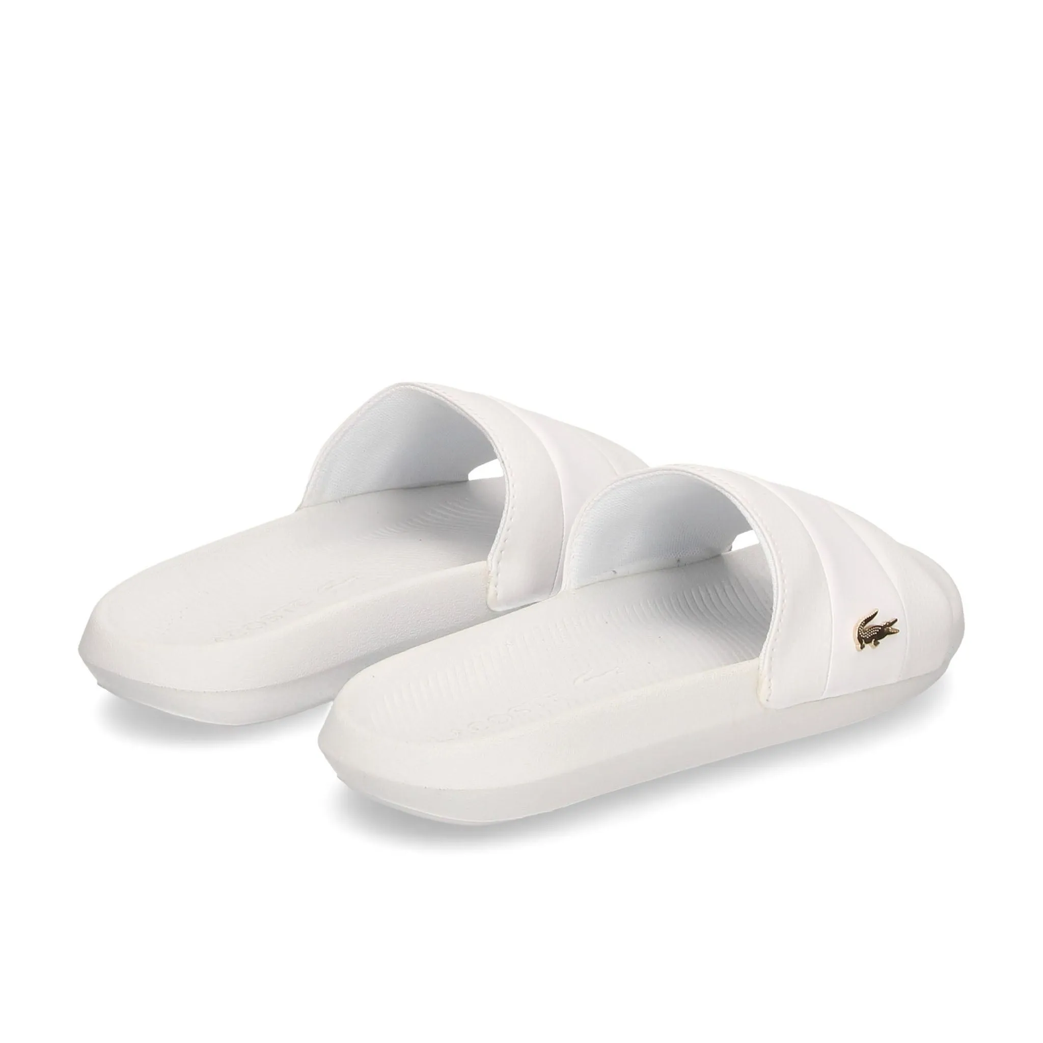 Lacoste Croco Slide 120 3 Womens White Sliders