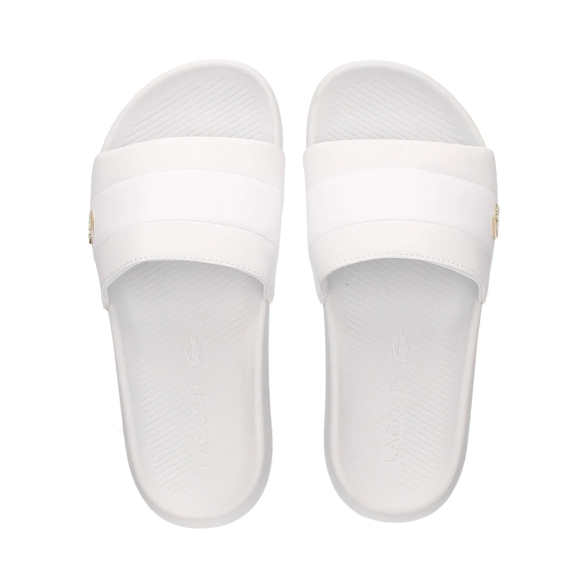 Lacoste Croco Slide 120 3 Womens White Sliders