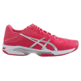 Asics Gel-Solution Speed 3 Clay Womens Pink Padel Trainers