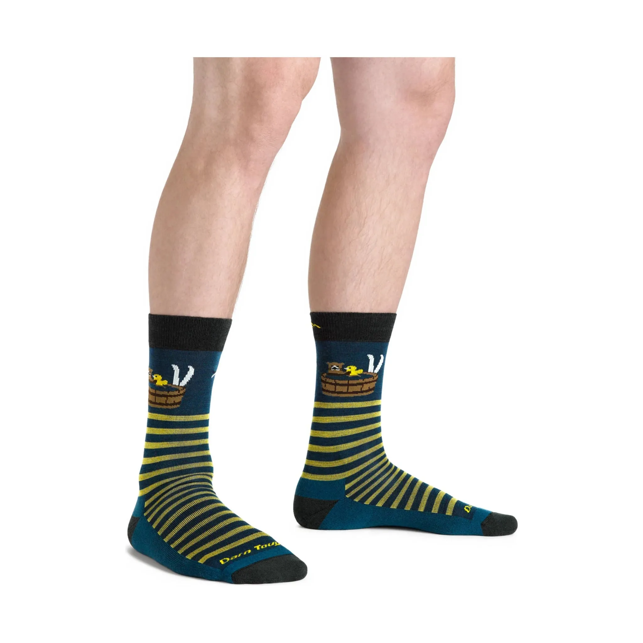 Darn Tough Vermont Men's Wild Life Crew Lightweight Lifestyle Sock - Dark Teal