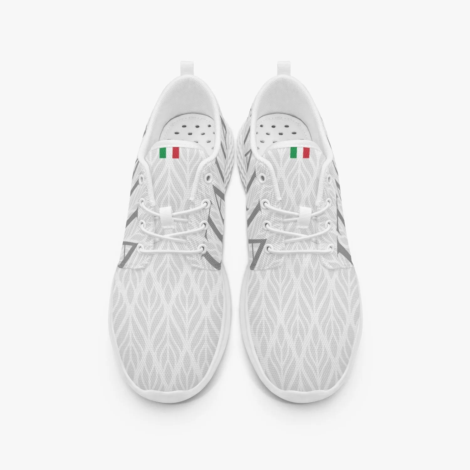 "Italia" pattern Running Shoes white - men's /women's sizes