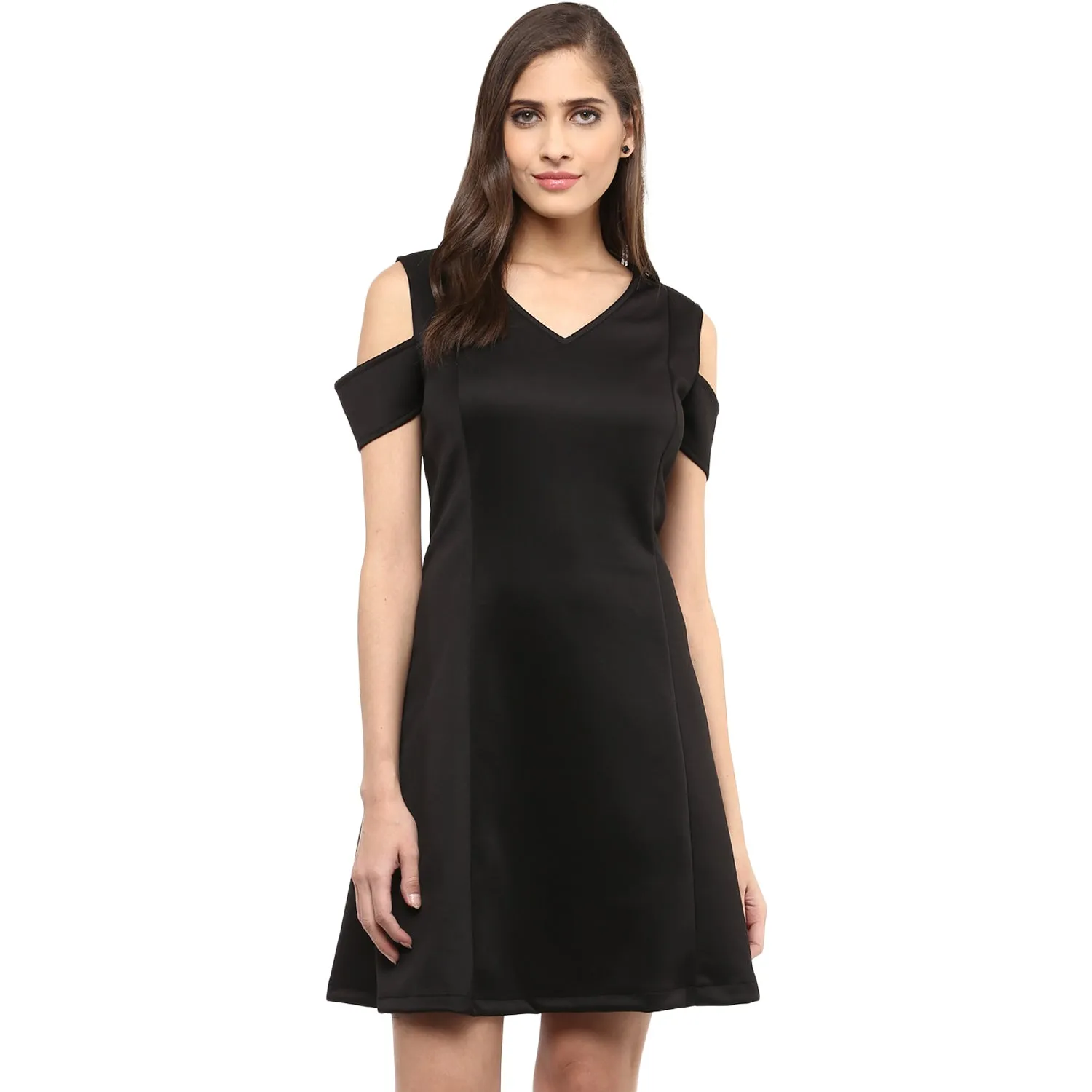 Black Cold Shoulder Dress