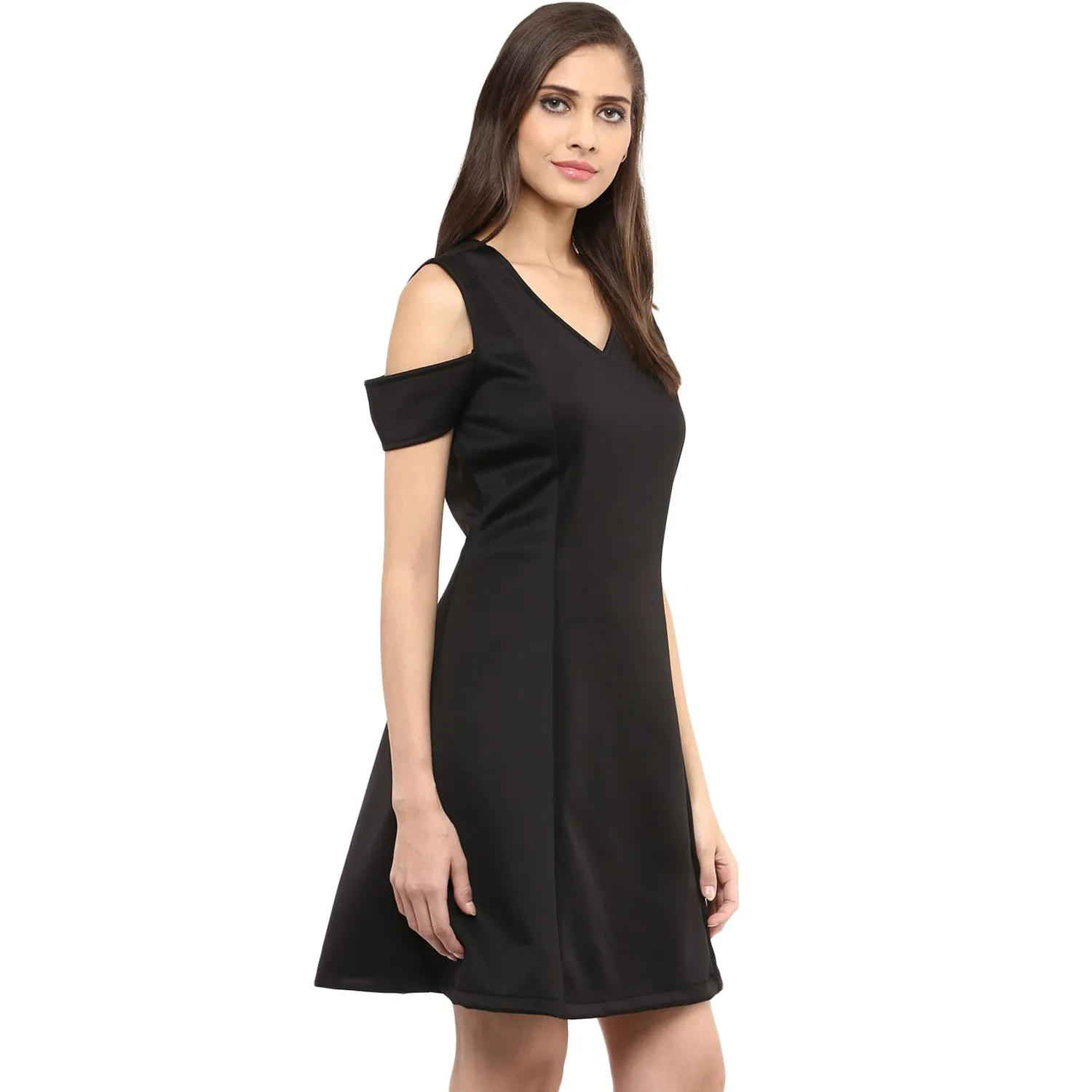 Black Cold Shoulder Dress