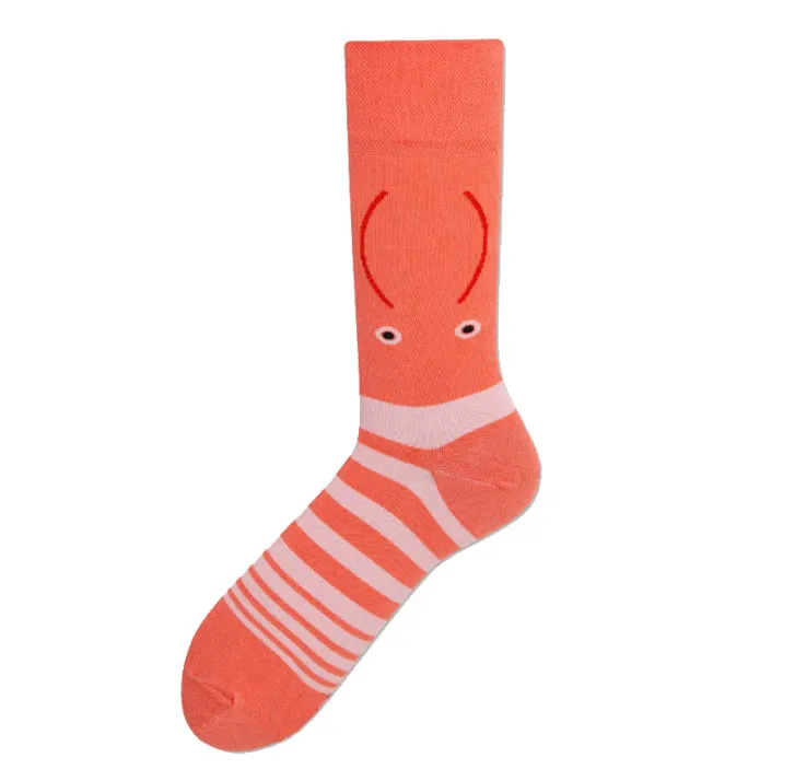 Crew Socks | Mismatched Socks - Lobster