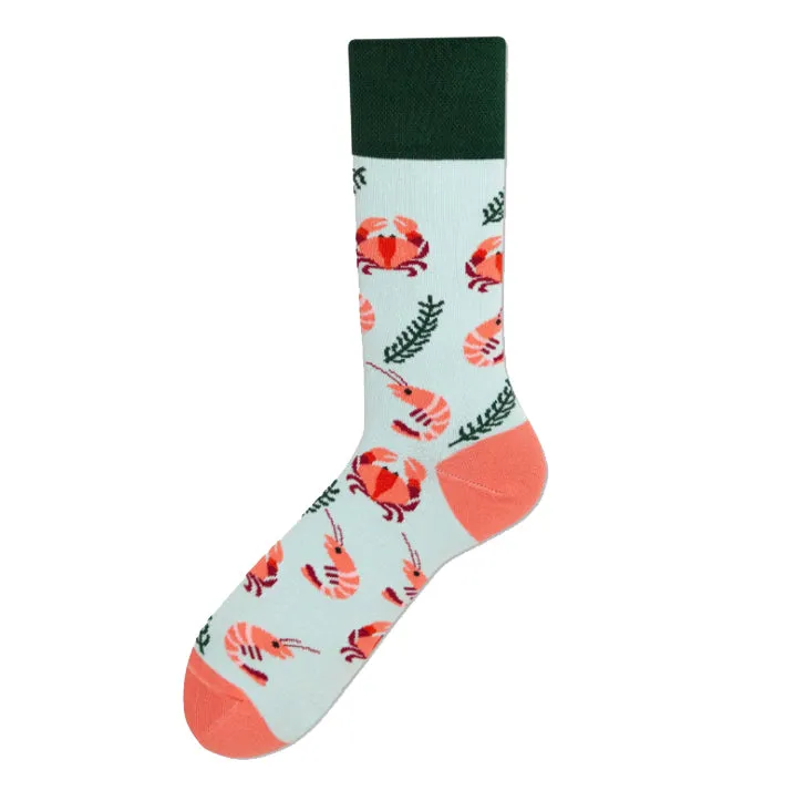 Crew Socks | Mismatched Socks - Lobster