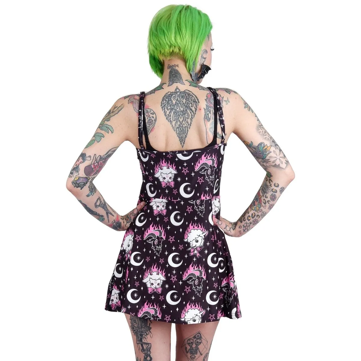 Cute Baby Demon Goats Skater Dress