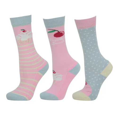 HyFASHION Cupcake Socks (Pack of 3)