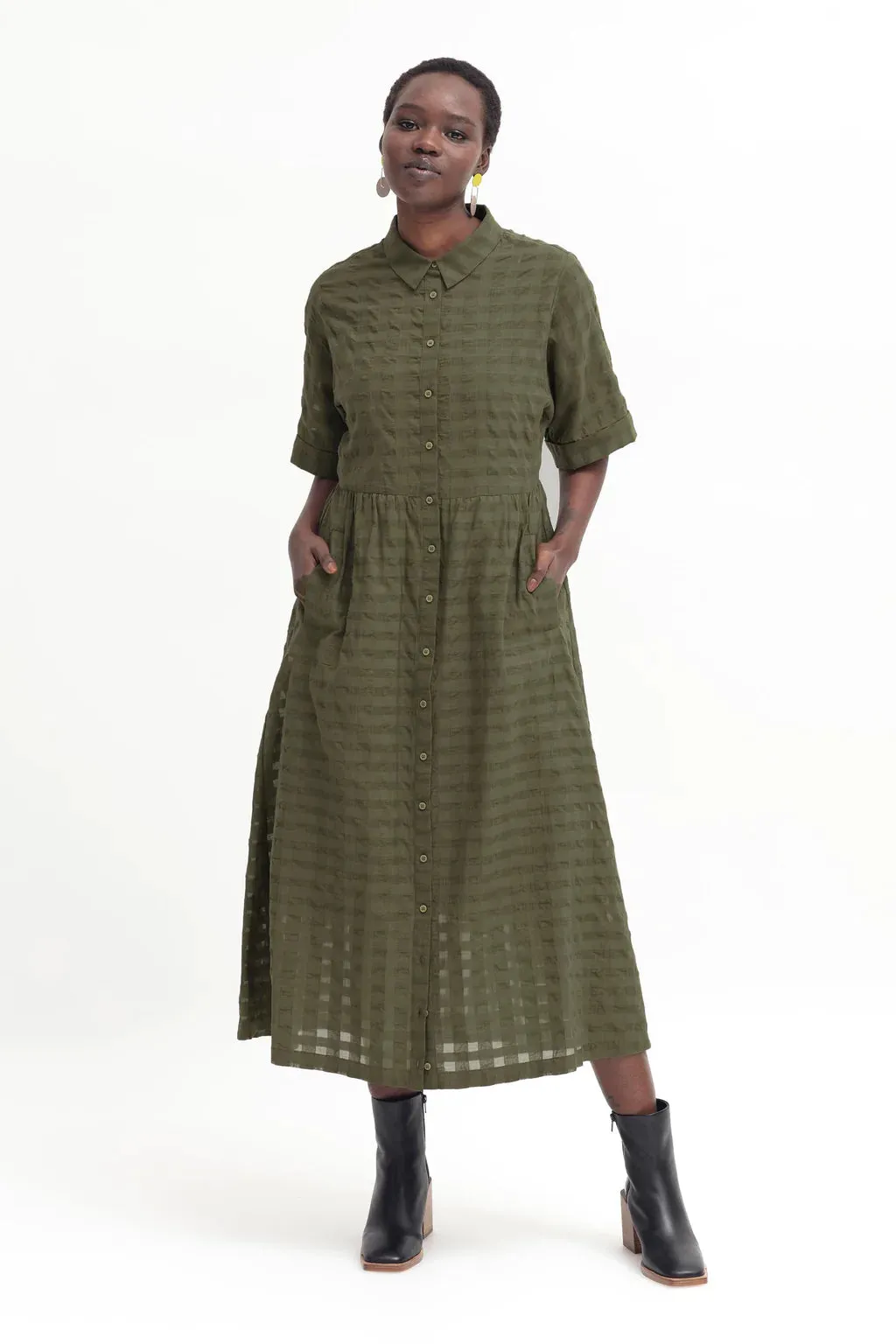 Elk The Label - Leende Dress - Olivine