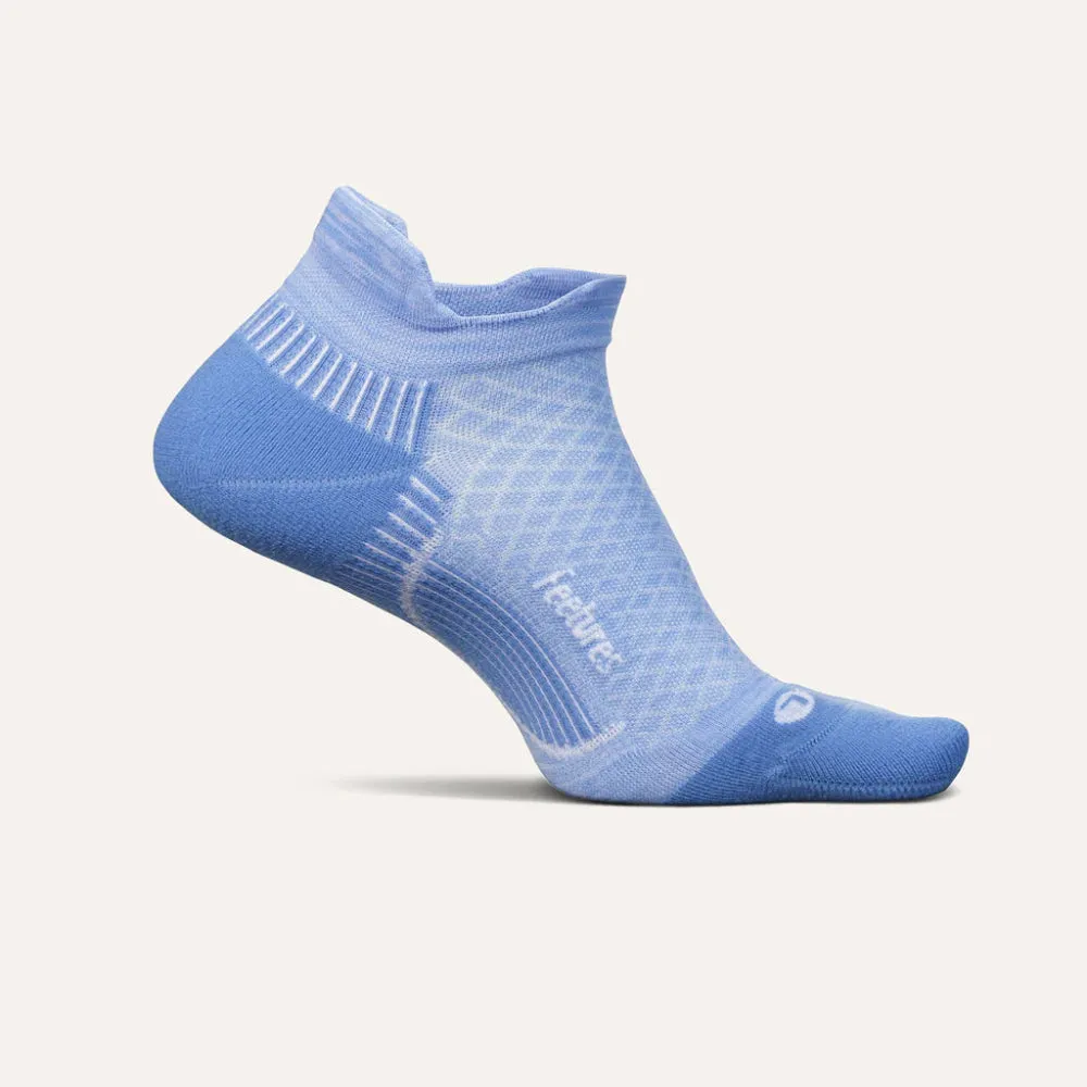 Feetures Plantar Fasciitis Relief Sock Light Cushion No Show Tab - Brilliant Blue