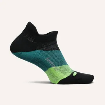 Feetures Elite Light Cushion No Show Tab Socks - Bust Out Black