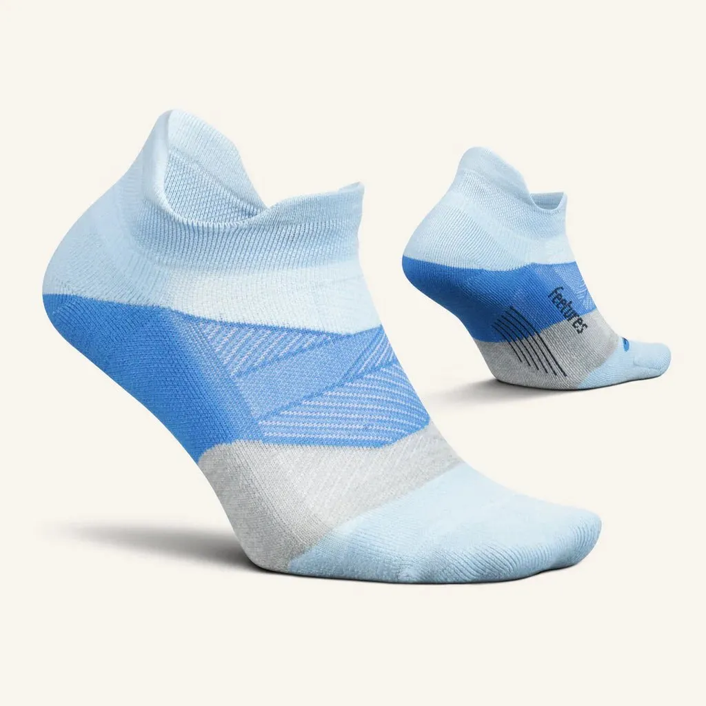 Feetures Elite Light Cushion No Show Tab Socks - Big Sky Blue