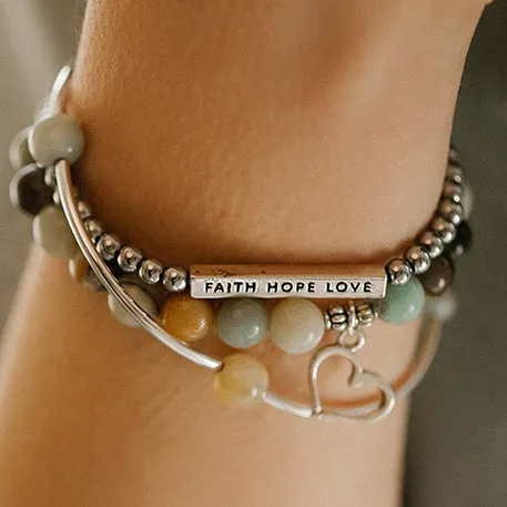 Flip Flop | Stone Beaded Charm Bracelet | Onyx - Intention