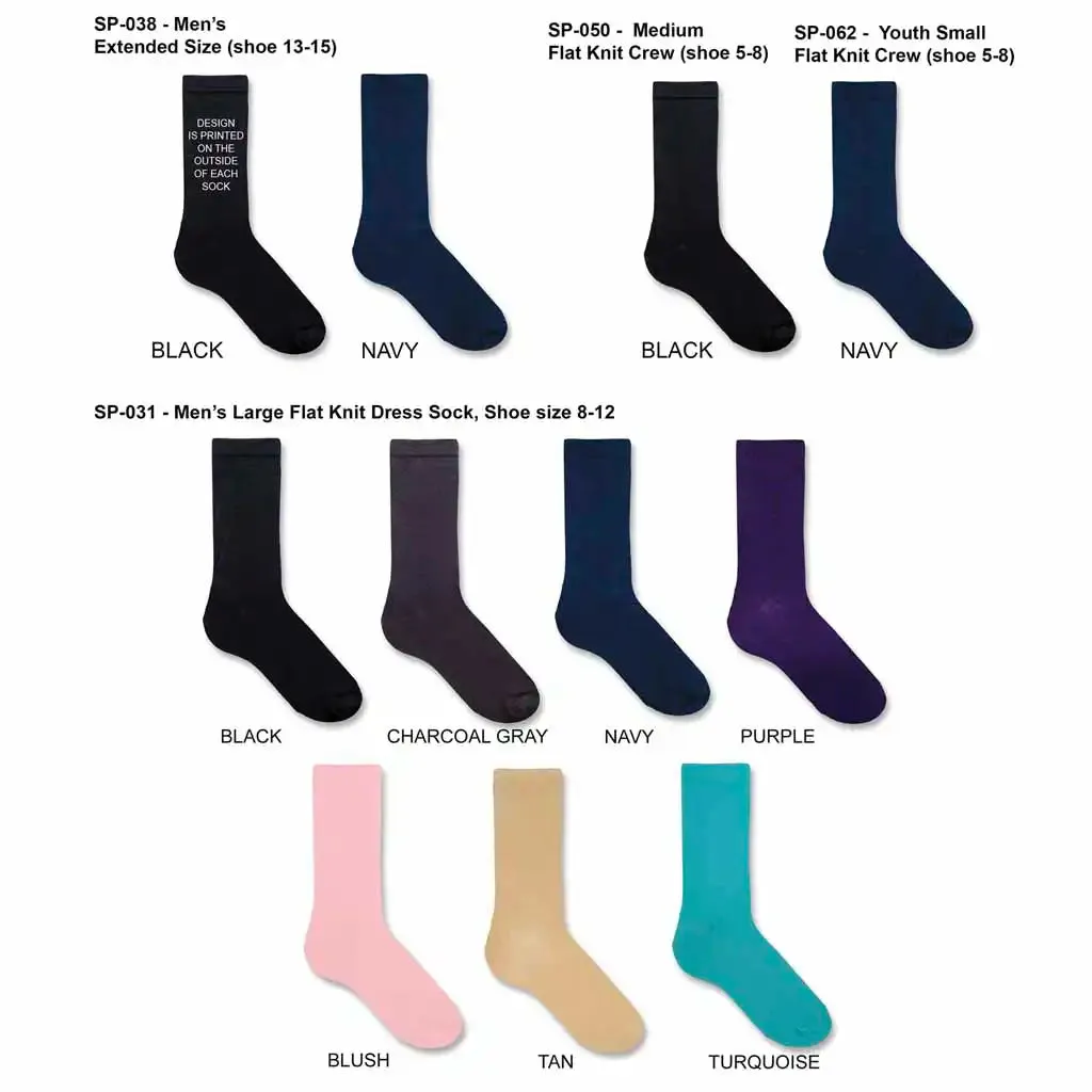 Personalized Wedding Day Socks for the Best Dad