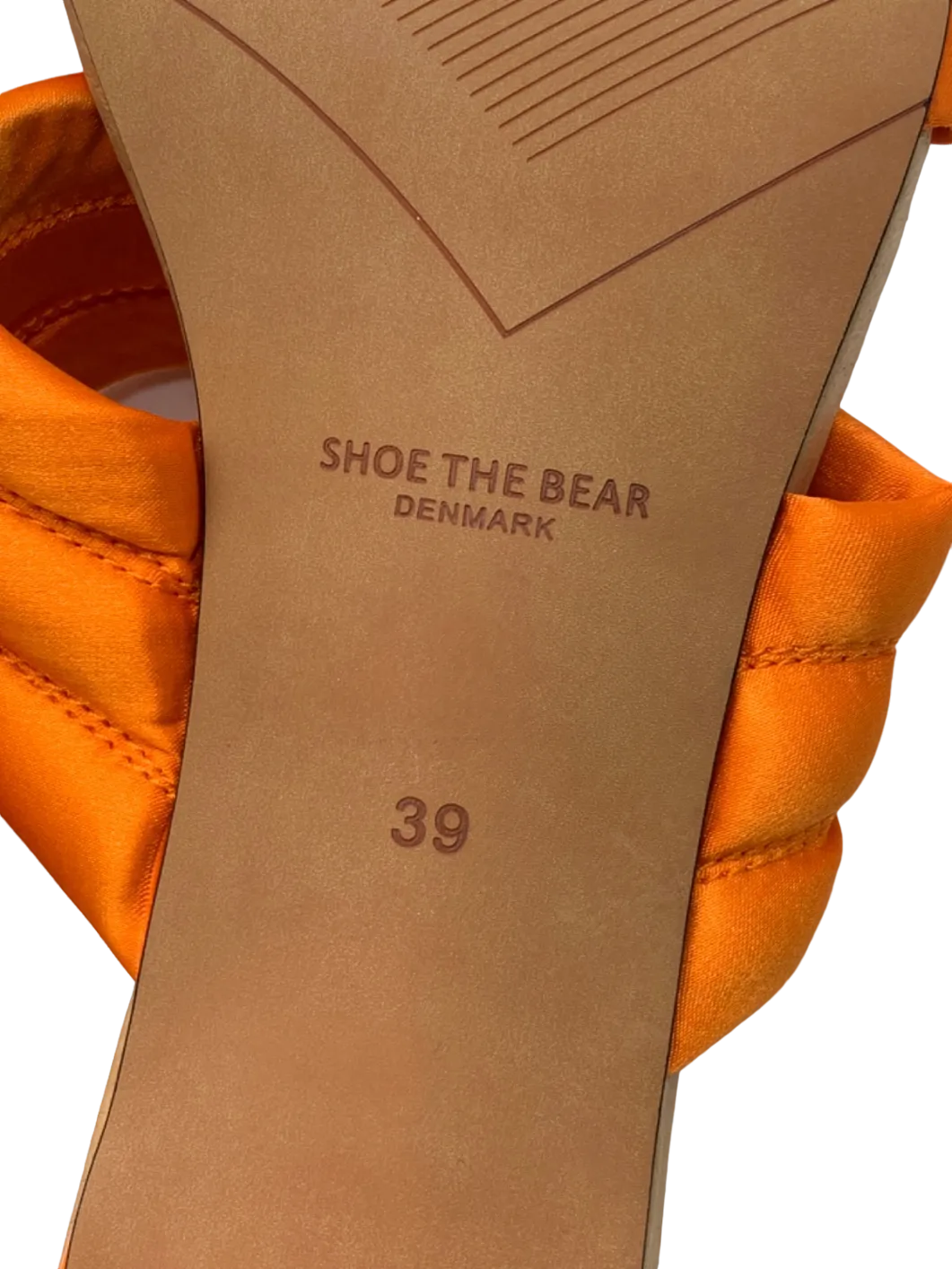 Shoe The Bear Orange Heeled Sandals UK 6