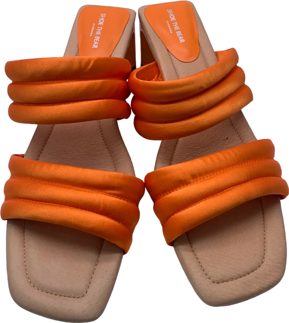 Shoe The Bear Orange Heeled Sandals UK 6