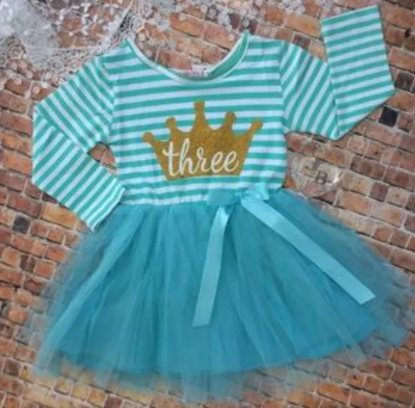 HAPPY 3rd BIRTHDAY TUTU PARTY DRESS