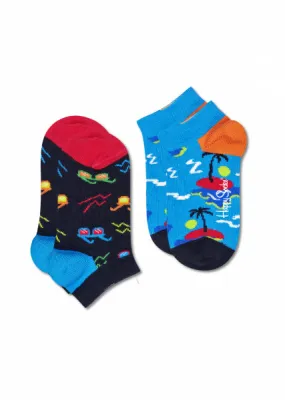 HAPPY SOCKS  CHAUSSETTES BASSES ksnd02 6500 sunny low marine