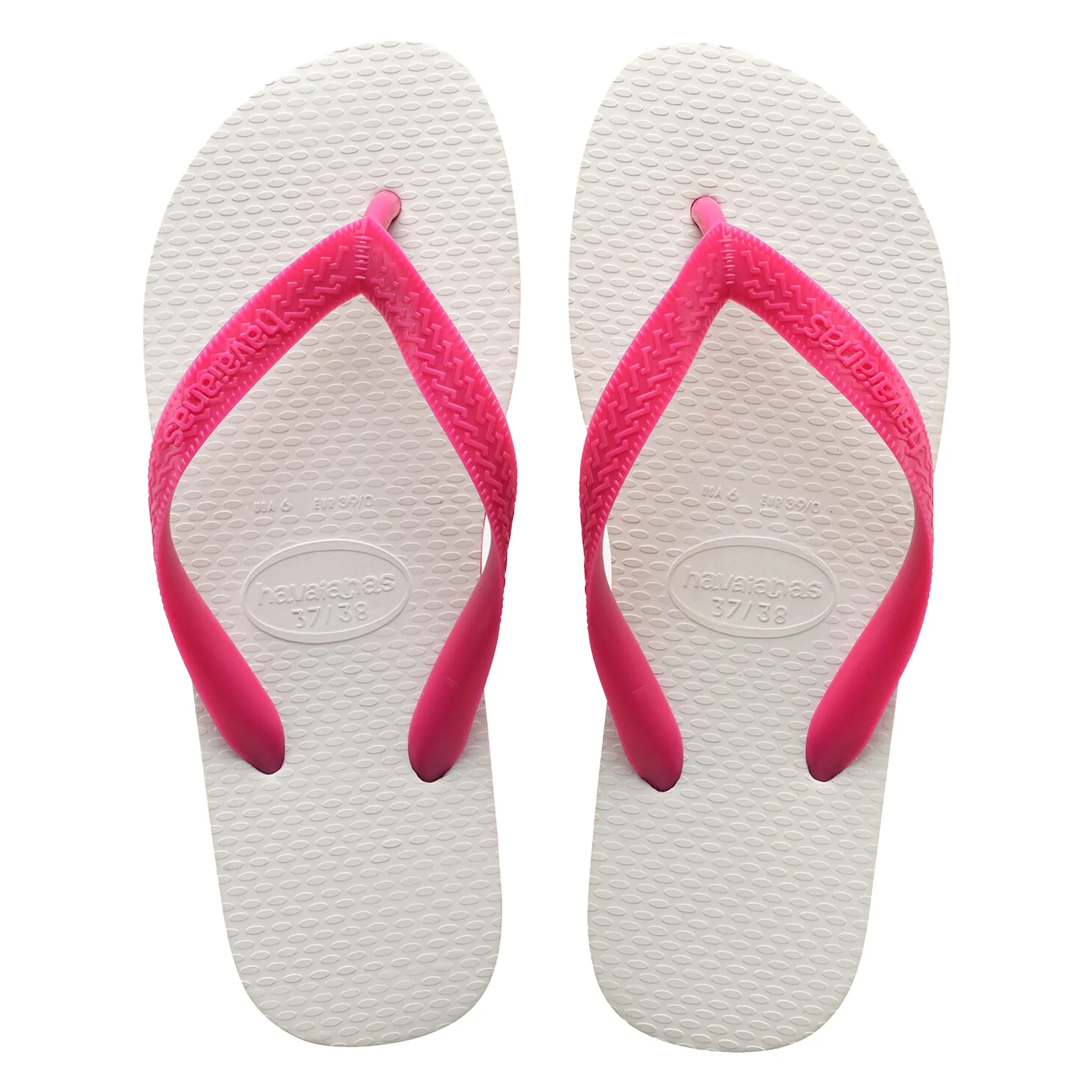 Havaianas Tradicional Mens White Flip-Flops