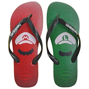 Havaianas Mario Bros Mens Red/Green Flip-Flops