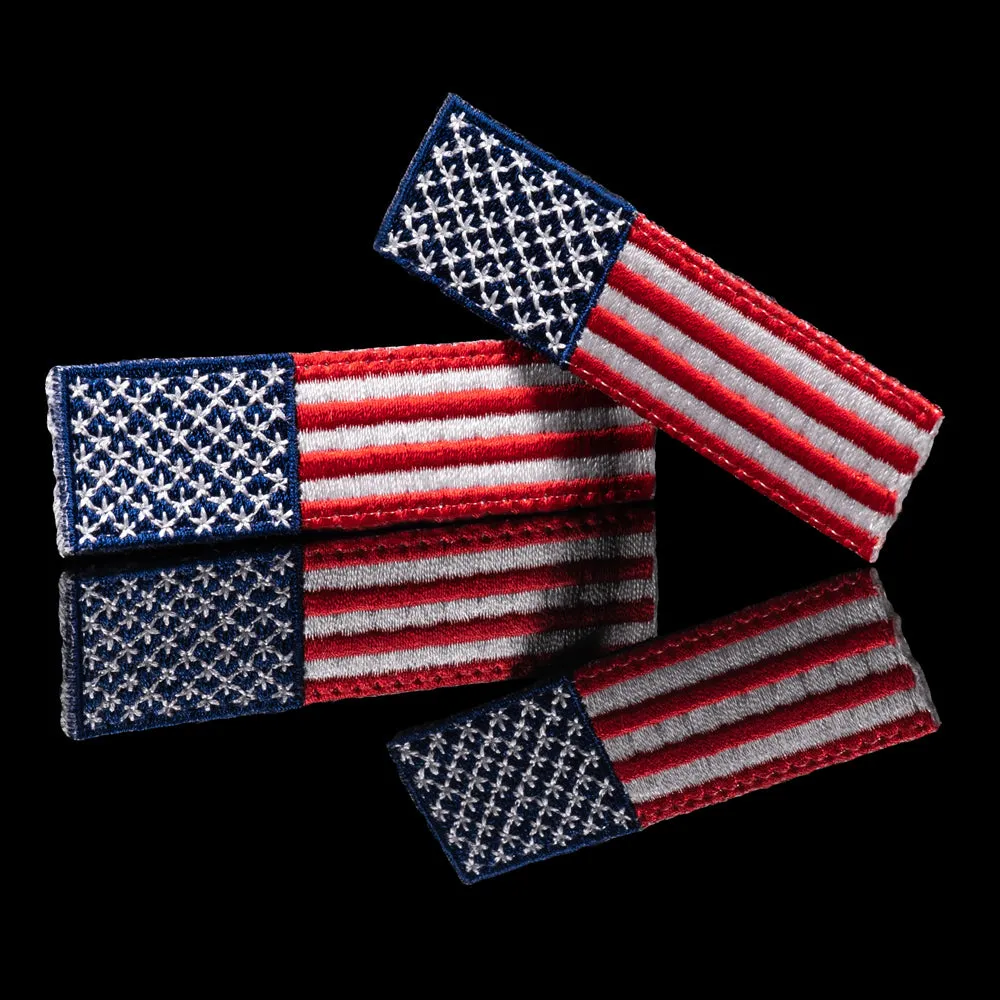 Floperator Embroidered U.S. Flag Patch Set*