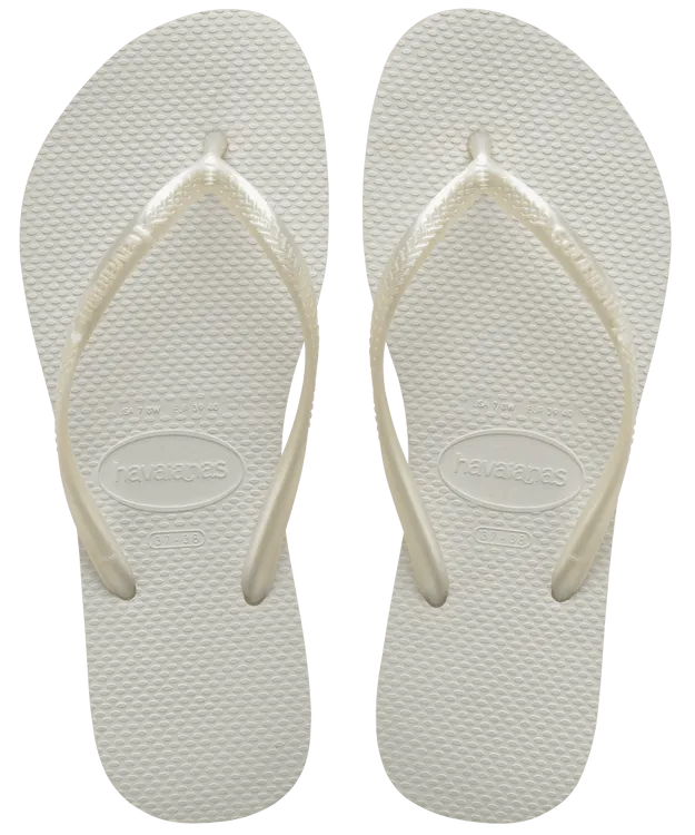 Havaianas Slim Flip Flops -  White