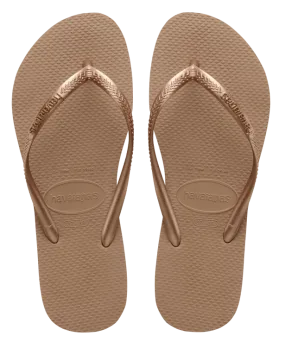 Havaianas Slim Flip Flops - Rose Gold