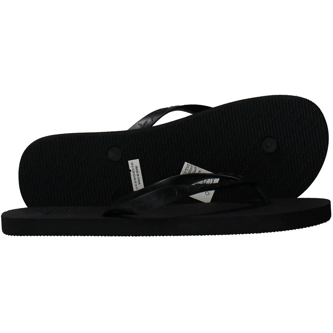 Slydes Angra Mens Black Flip-Flops