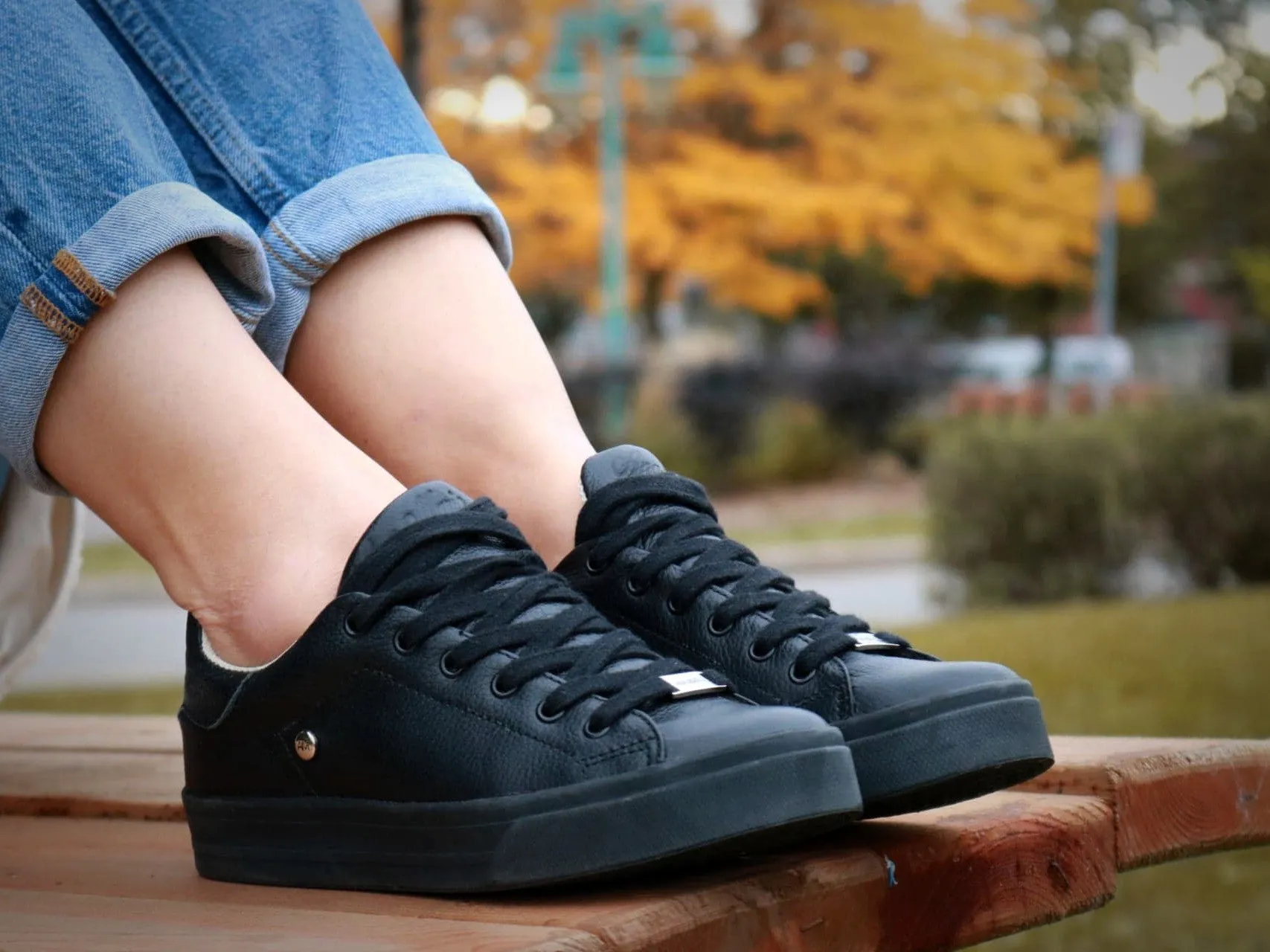 Black-Leather sneaker