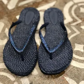 IJH Flip Flop Glitter Indigo