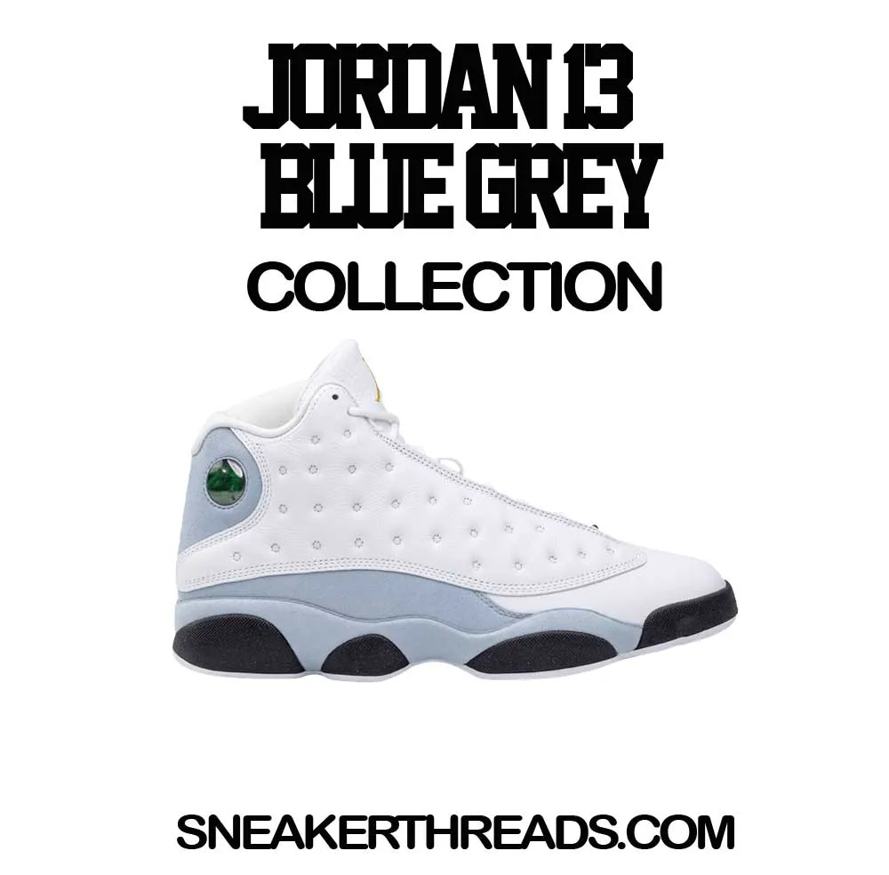 Retro 13 Blue Grey Drip Socks