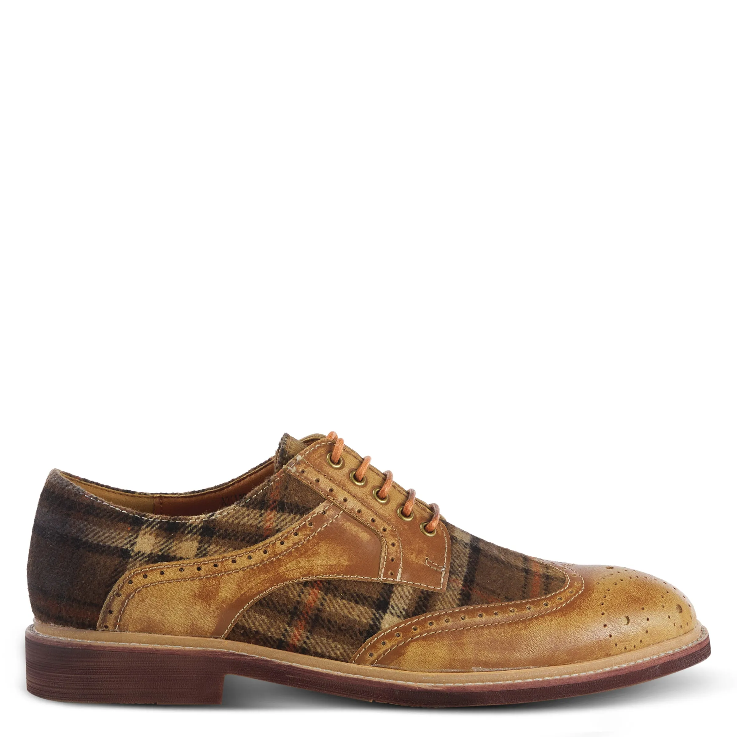 L'ARTISTE MEN THAVO-PLAID OXFORD SHOE