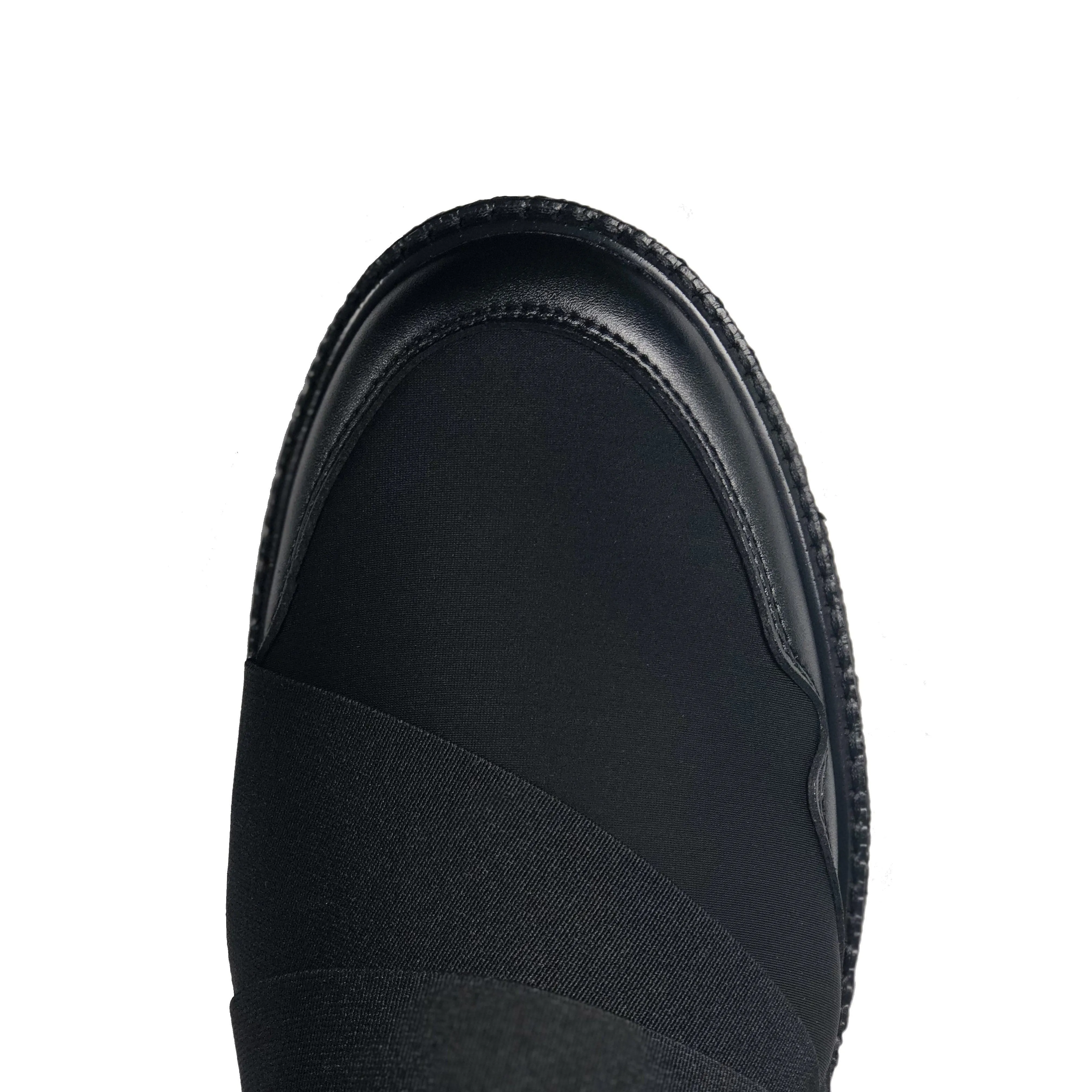 'Caspar' - men's vegan sneaker by Zette Shoes - black with white sole