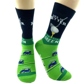 LIFE IS BETTER ON THE GREEN SOCKS