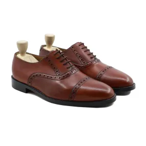 Livermix - Men's Brown Calf Leather Oxford Shoe