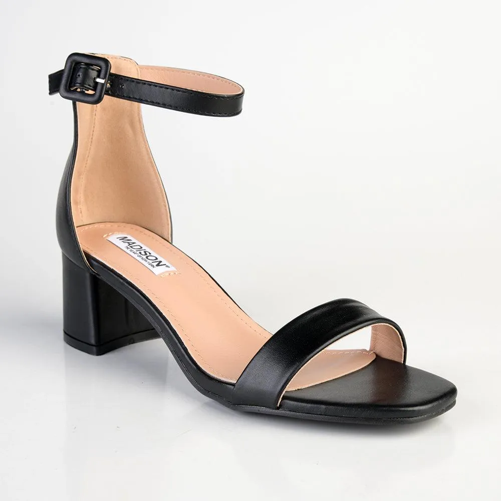 Madison Amira Block Heel Sandal - Black